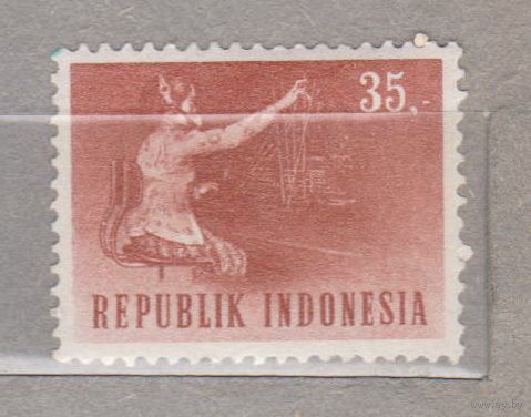 Связь транспорт Индонезия 1964 год лот 1012 ЧИСТАЯ