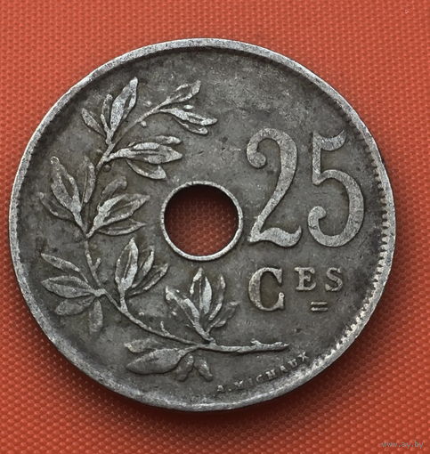 69-13 Бельгия, 25 сантимов 1923 г. (Французский тип)