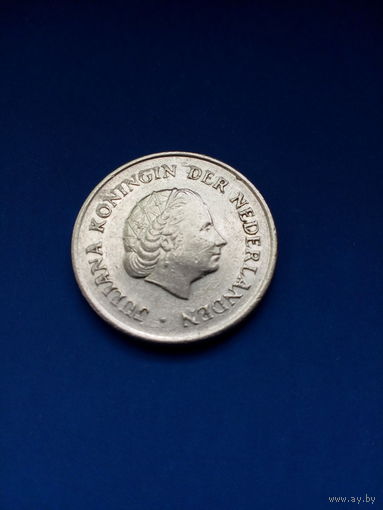 25 центов Нидерланды 1968 год