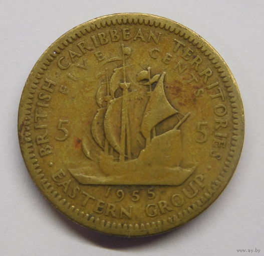 Восточные Карибы 5 центов 1955 г