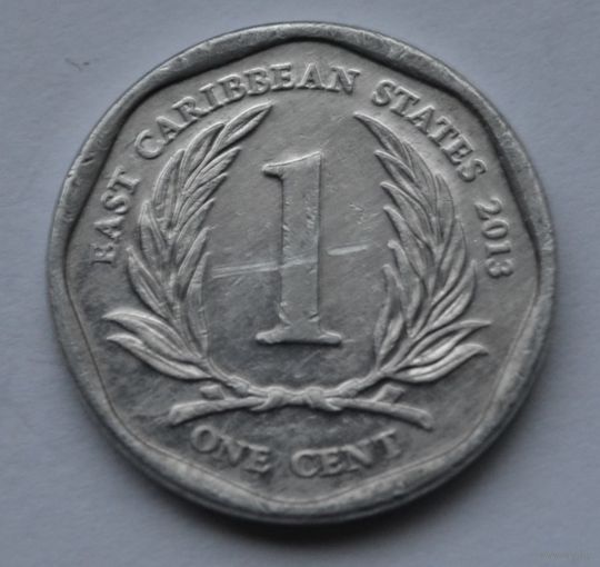 Восточные Карибы, 1 цент 2013 г.