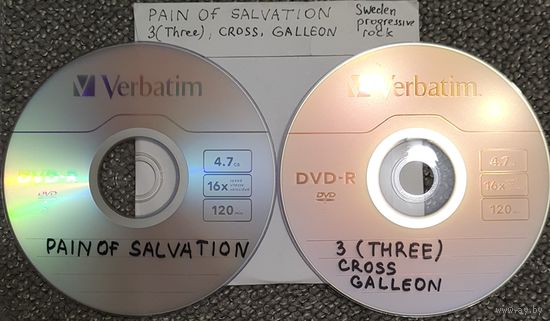 DVD MP3 дискография PAIN OF SALVATION, 3 (THREE), CROSS, GALLEON - 2 DVD