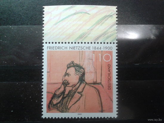 Германия 2000 философ Ницше, рисунок художника** Михель-1,5 евро