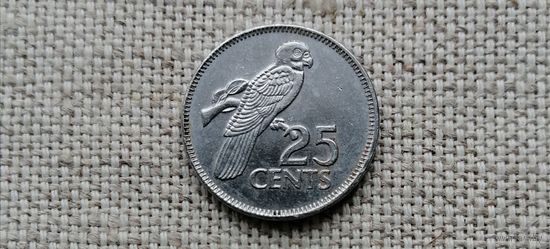 Сейшельские острова/Сейшелы 25 центов 2012/Птица(магнит)