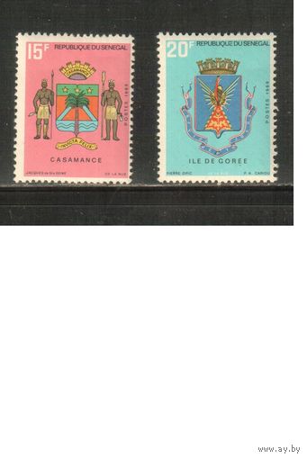Сенегал-1969 (Мих.401-402) ,  ** , Гербы (полная серия)