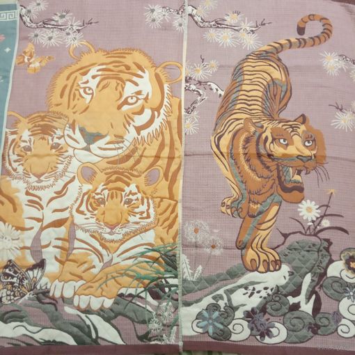 Полотенце Большое Новое Хлопок Котята Тигр Семья Тигры