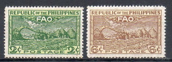 Конференция ООН по питанию и сельскому хозяйству Филиппины 1948 год 2 марки