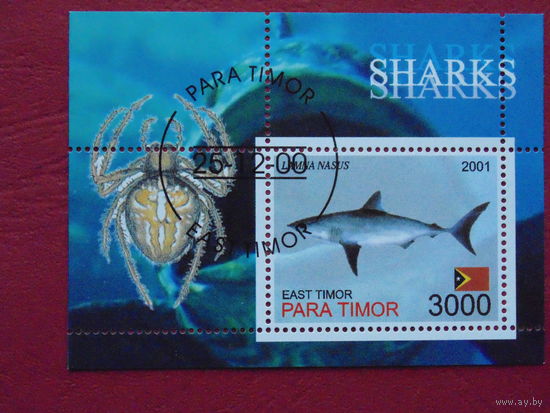 Восточный Тимор 2001г. Морская фауна. Насекомые.