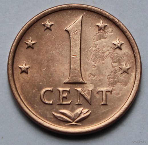 Нидерландские Антильские острова, 1 цент 1977 г.