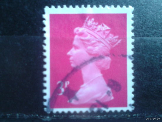 Англия 1980 Королева Елизавета 2  3 пенса