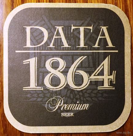 Подставка под пиво (бирдекель) "DATA 1864" No 2