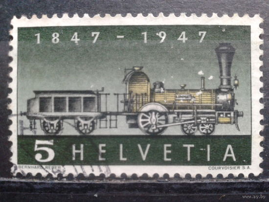 Швейцария, 1947, 100 лер железным дорогам