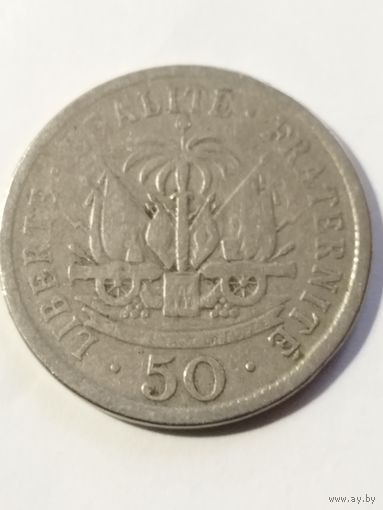 Гаити 50 центов 1908