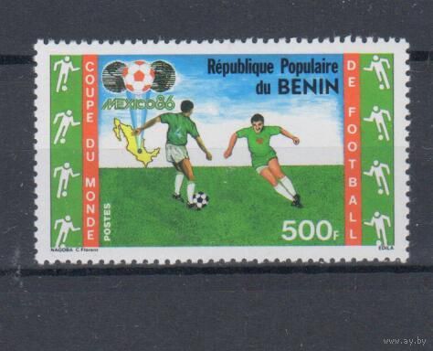 [1194] Бенин 1986. Спорт.Футбол. Одиночный выпуск. MNH