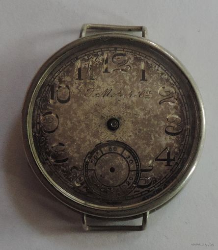 Часы мужские "Т. Moser" Швейцария до 1917г. Диаметр 3.8 см. Не исправные.