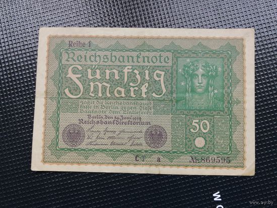 Германия 50 марок 1919 3