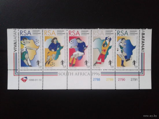 Южная Африка 1996 Футбол, кубок Африки** сцепка
