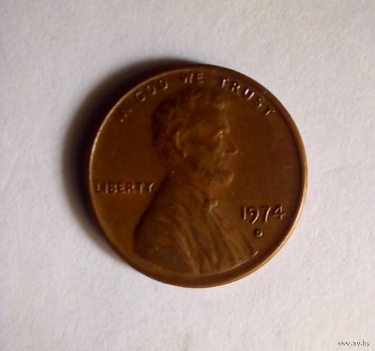 1 цент США 1974 D