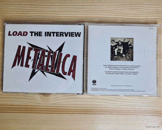 Metallica - Load The Interview (Promo CD, UK & Europe, 1996, лицензия)