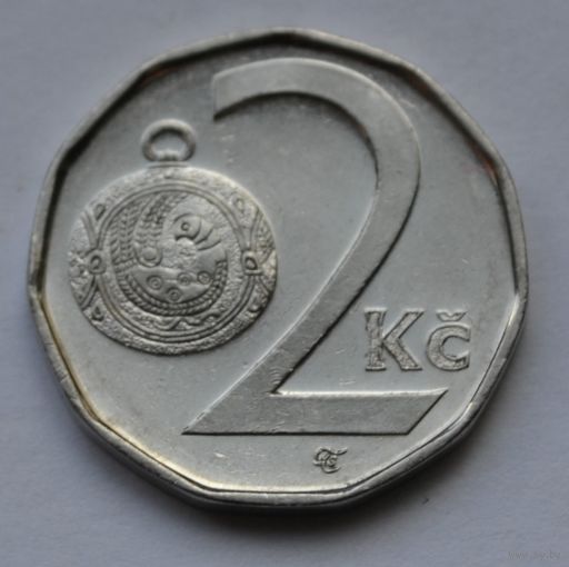 Чехия, 2 кроны 2001 г.