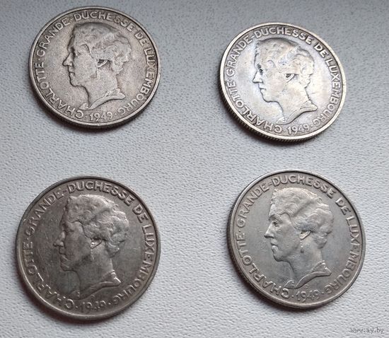 Люксембург 5 франков, 1949 6-2-1*4