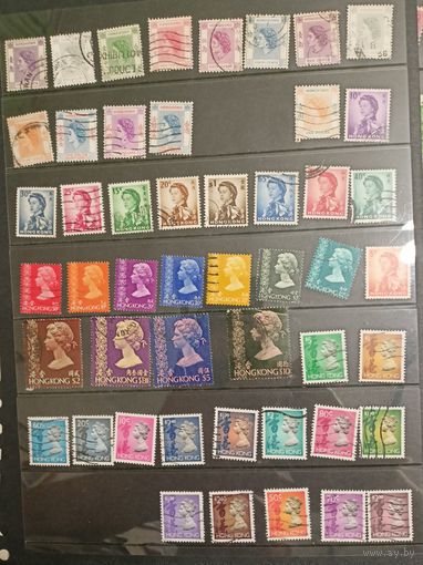 Гонконг Китай. Интересная коллекция. Много старых интересных марок.