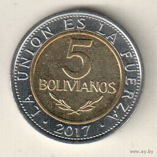 Боливия 5 боливиано 2017