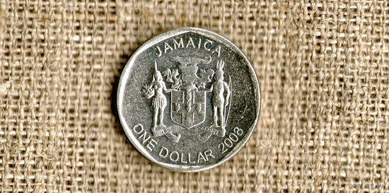 Ямайка 1 доллар 2008  круглый///(ON)