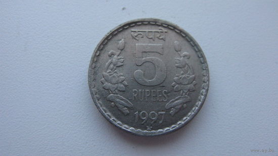 Индия 5 рупий  1997 г