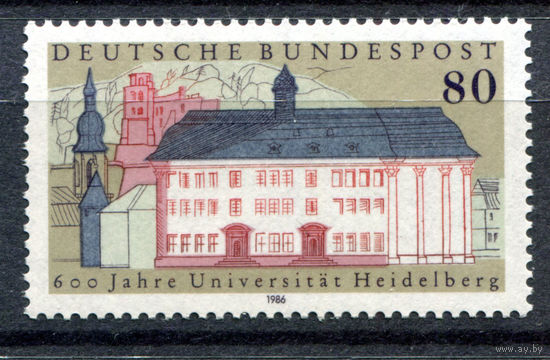 Германия (ФРГ) - 1986г. - 600 лет университету Хайдельберга - полная серия, MNH [Mi 1299] - 1 марка