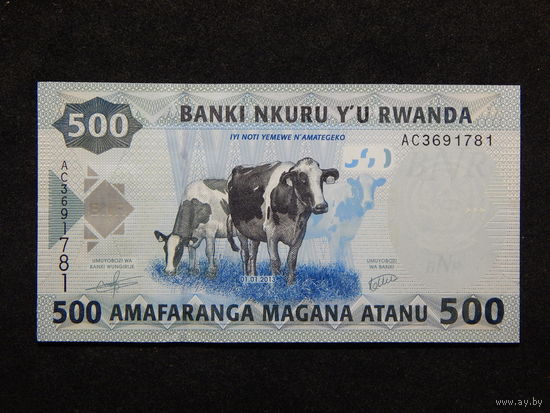 Руанда 500 франков 2013г.UNC