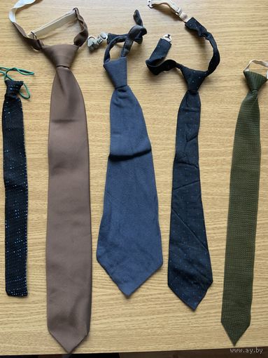 5 оригинальных мужских советских галстуков-цена за 1.