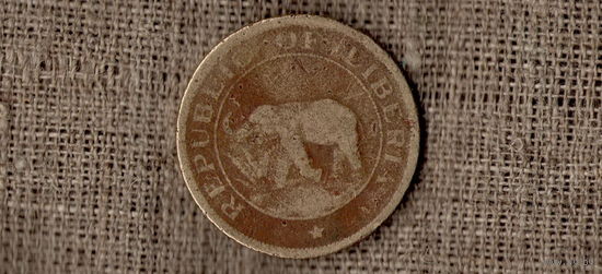 Либерия 2 цента 1937 /фауна/слон// (AR)