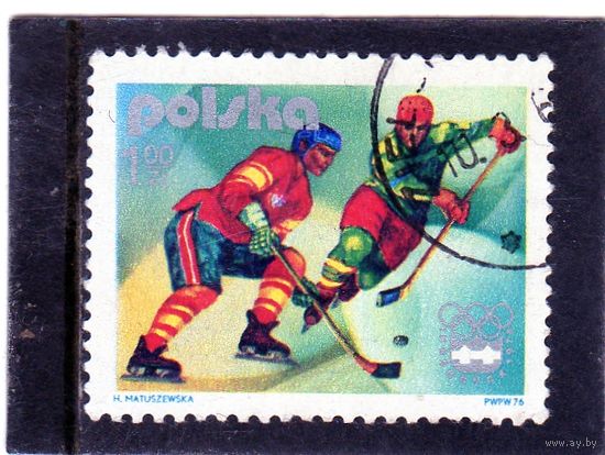 Польша. Mi:PL 2422. Хоккей. Олимпийские игры. Инсбрук. 1976.