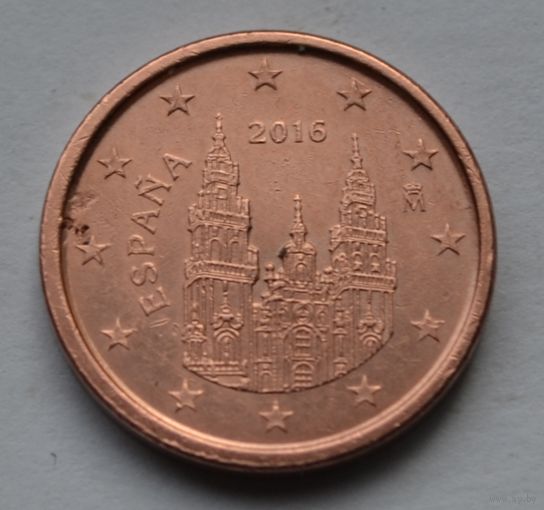 Испания, 1 евроцент 2016 г.