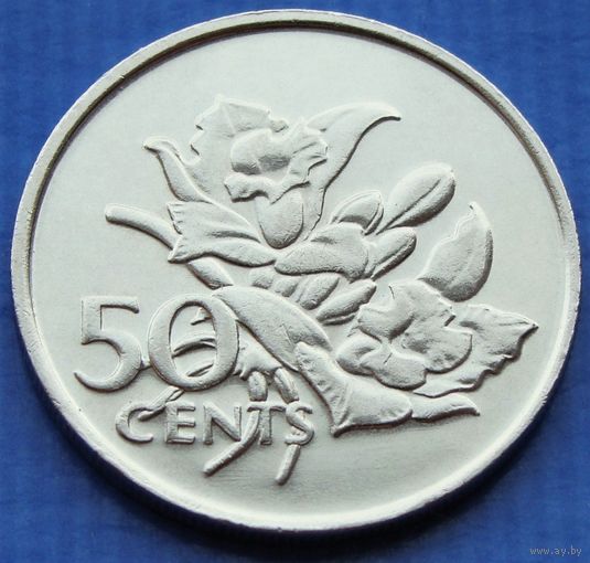 Сейшельские острова. 50 центов 1977 год KM#34 "Ванильная орхидея"