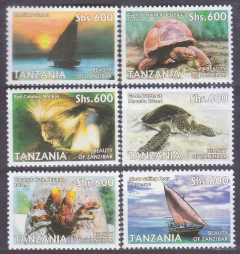 2006 Танзания 4395-4400 Рептилии/Черепахи 8,00 евро