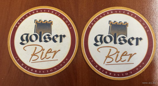 Подставка под пиво Golser Bier /Австрия/