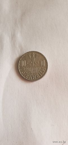 Австрия 10 грошен 1977