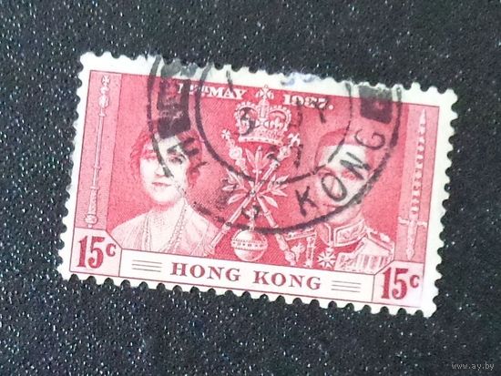 Король Георг VI и королева Елизавета. Гонг-Конг. Колония. Дата выпуска:1937-05-12