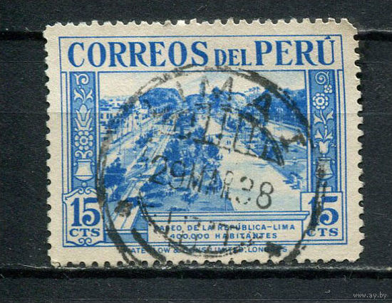 Перу - 1937 - Местные виды 15С - [Mi.361] - 1 марка. Гашеная.  (Лот 67CL)