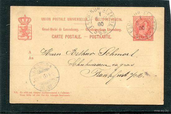 Люксембург. Почтовая карточка. Эт-сюр-Альзетт 1900