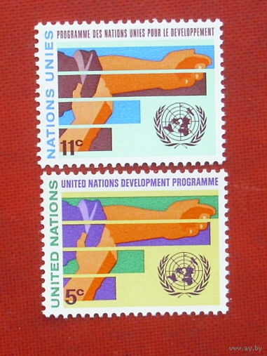 США. Нью-Йорк. ООН. Программа развития. ( 2 марки ) 1967 года. 6-14.