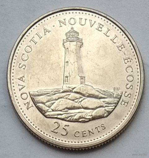 Канада 25 центов 1992 г. Новая Скотия
