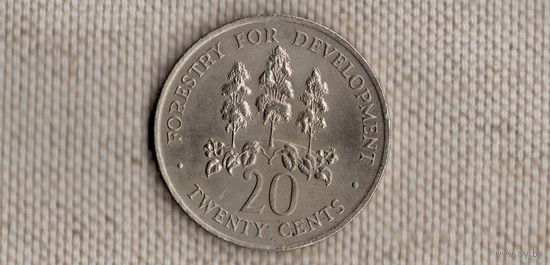 Ямайка 20 центов 1976 ФАО(dic)