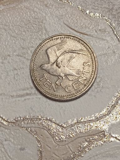 Барбадос 10 центов 1980 года .