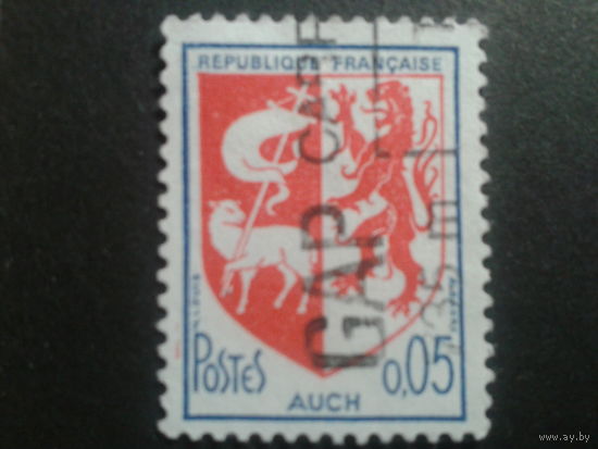 Франция 1966 герб г. Аух