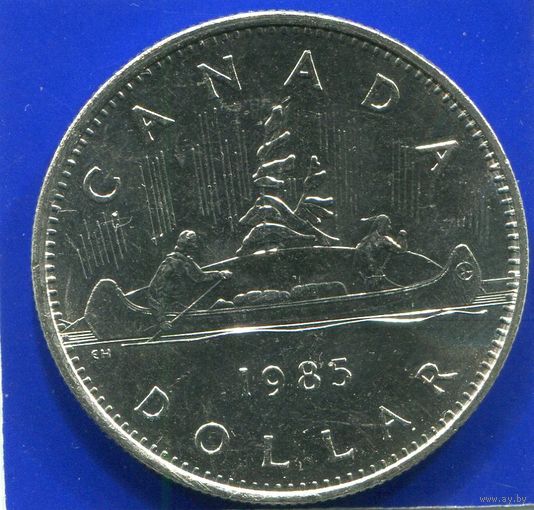 Канада 1 доллар 1985 , Каноэ
