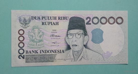Банкнота 20 000 рупий Индонезия 1998 - 2004 г.