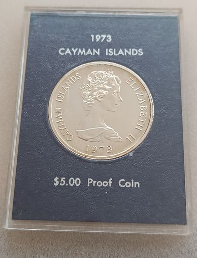 Каймановы острова.5 долларов 1973г.